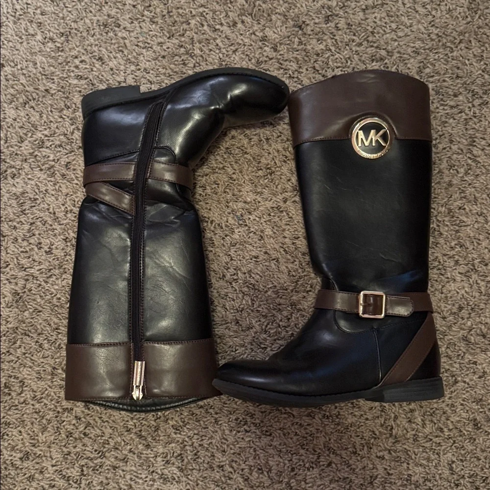 Michael Kors Two-Tone Leather girls Boots